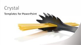  Presentation with hack - Colorful presentation design enhanced with life-hack-the-hole backdrop and a white colored foreground