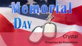  Presentation with memorial day - Presentation theme consisting of life identity - military forces patriotism and memorial background and a red colored foreground