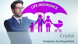  Presentation with life insurance - Amazing presentation having life-insurance-concept-with-businessman backdrop and a sky blue colored foreground