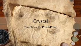  Presentation with old paper - Colorful presentation design enhanced with life journey blank - old paper compass and rope backdrop and a coral colored foreground