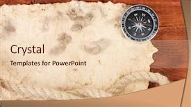  Presentation with old paper - Cool new PPT theme with life journey blank - old paper compass and rope backdrop and a  colored foreground