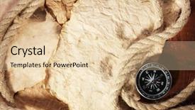  Presentation with old paper rope border - PPT layouts having life journey blank - old paper compass and rope background and a  colored foreground