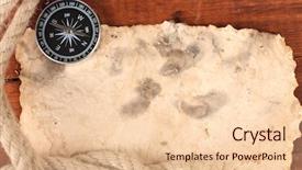  Presentation with old compass antique paper - Audience pleasing presentation theme consisting of life journey blank - old paper compass and rope backdrop and a  colored foreground