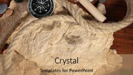  Presentation with old map paper ropes and compass - Colorful presentation enhanced with life journey blank - old paper compass and rope backdrop and a  colored foreground