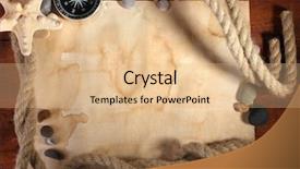  Presentation with old paper - Cool new presentation design with life journey blank - old paper compass and rope backdrop and a coral colored foreground