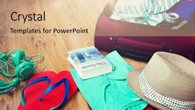  Presentation with travel and tourism - Presentation design consisting of life journey blank - summer vacation travel tourism background and a lemonade colored foreground