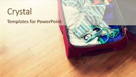  Presentation with beach bag - Amazing PPT layouts having life journey blank - summer vacation travel tourism backdrop and a  colored foreground