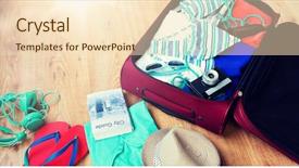  Presentation with travel and tourism - Beautiful presentation theme featuring life journey blank - summer vacation travel tourism backdrop and a lemonade colored foreground