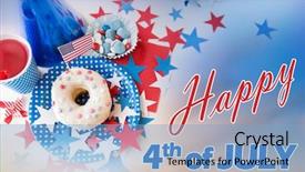  Presentation with independence day - Cool new presentation theme with life memorial - american independence day celebration patriotism backdrop and a light blue colored foreground