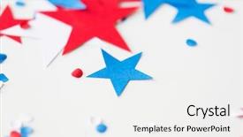  Presentation with independence day - Slide deck enhanced with life memorial - american independence day celebration patriotism background and a white colored foreground