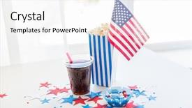  Presentation with celebration life - Cool new PPT theme with life memorial - celebration patriotism and holidays concept backdrop and a white colored foreground