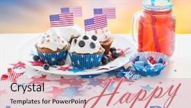  Presentation with independence day - PPT theme consisting of life memorial - independence day celebration patriotism background and a lemonade colored foreground