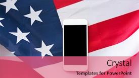  Presentation with independence day - Theme consisting of life memorial - technology american independence day patriotism background and a coral colored foreground