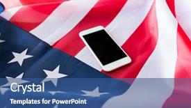  Presentation with nationalism - Slide deck consisting of life memorial - technology american independence day patriotism background and a  colored foreground