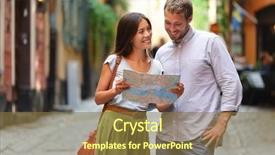  Presentation with old couple walking - Theme with life outside - stockholm tourists couple looking background and a tawny brown colored foreground