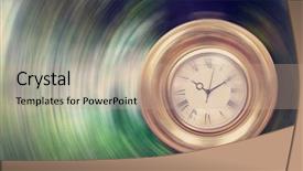  Presentation with life insurance concept leaflets - Presentation theme consisting of life passing by - time concept background and a coral colored foreground