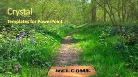  Presentation with welcome - Amazing PPT layouts having life path - concept photo of a welcome backdrop and a tawny brown colored foreground