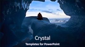  Presentation with fade blue painted red white - PPT theme consisting of image of handsome male enjoying his delicious meal background and a light gray colored foreground.