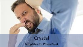  Presentation with body temperature sweating - Audience pleasing presentation theme consisting of life pressure - man with hyperhidrosis sweating very backdrop and a  colored foreground