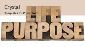  Presentation with purpose - PPT layouts featuring life purpose - isolated text background and a coral colored foreground