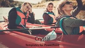  Presentation with happy hour is the best - Colorful PPT theme enhanced with life raft - happy best friends having fun backdrop and a violet colored foreground