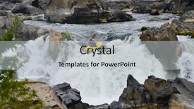  Presentation with kayaking - PPT theme enhanced with life raft - kayaking in great falls national background and a  colored foreground