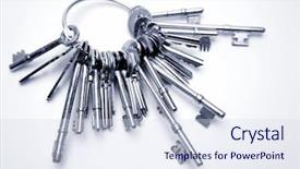  Presentation with tv show studio camera - Presentation with life ring - bunch of keys studio shot background and a sky blue colored foreground