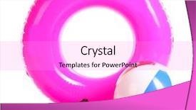  Presentation with journey of life - Amazing presentation design having life ring inflatable ball flippers backdrop and a lilac colored foreground