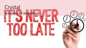  Presentation with writing skills - Theme with life skills training - hand with marker writing background and a coral colored foreground