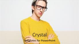  Presentation with life insurance concept leaflets - PPT theme having life style and people concept background and a yellow colored foreground