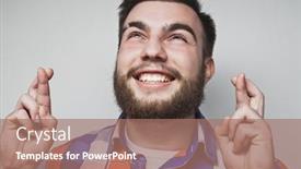  Presentation with waiting - Audience pleasing theme consisting of life style and people concept waiting for special moment portrait of young bearded man in shirt keeping fingers while standing against white background hipster style and positive emotions backdrop and a coral colored foreground