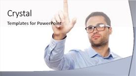  Presentation with work life balance scales business - Colorful presentation theme enhanced with life style business and people backdrop and a  colored foreground