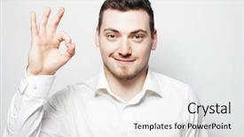  Presentation with life insurance concept leaflets - Theme with life style business and people background and a white colored foreground