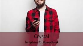  Presentation with happiness - PPT theme enhanced with life style happiness and people background and a tawny brown colored foreground