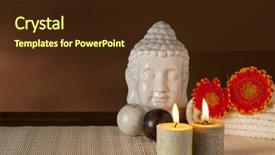  Presentation with qigong - Cool new slides with life with buddha head qigong backdrop and a tawny brown colored foreground