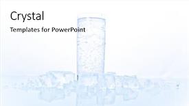  Presentation with glass of whiskey ice - Slides with life with glass of soda background and a  colored foreground