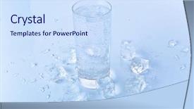  Presentation with soda - Colorful theme enhanced with life with glass of soda backdrop and a  colored foreground