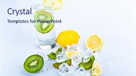  Presentation with detox green smoothies still life - Cool new presentation with life with glass of soda backdrop and a  colored foreground