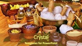  Presentation with life - Slides consisting of life with leaf and massage background and a tawny brown colored foreground