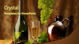  Presentation with retro 1920s english style gangster - Presentation theme featuring life with wine retro style background and a  colored foreground