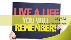  Presentation with end of life care - Presentation theme with life you will remember card background and a yellow colored foreground