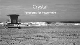  Presentation with huntington - Theme having lifeguard-station-huntington-beach-california background and a gray colored foreground