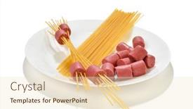  Presentation with dinner - Slide deck having lifehack-easy-dinner-hot-dog background and a lemonade colored foreground