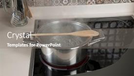  Presentation with spoon - PPT layouts having lifehack-place-a-wooden-spoon background and a gray colored foreground