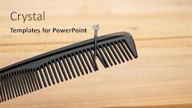  Presentation with nail - Presentation theme enhanced with lifehack-use-a-comb background and a lemonade colored foreground