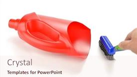  Presentation with starbucks bottle - Colorful presentation design enhanced with lifehacks-use-detergent-bottle backdrop and a lemonade colored foreground