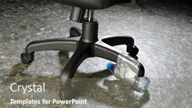  Presentation with duct - Colorful PPT theme enhanced with lifehacks-wrapping-water-bottle backdrop and a gray colored foreground