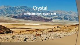  Presentation with death - Presentation theme enhanced with lifeless landscape of the death valley california usa background and a teal colored foreground