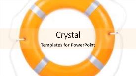  Presentation with lifesaver - Slide deck featuring lifesaver - life buoy for safety background and a yellow colored foreground