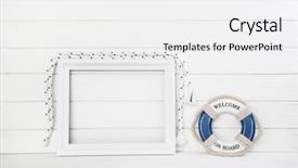  Presentation with lifesaver - Beautiful presentation theme featuring lifesavers - white wooden background with lifesaver backdrop and a white colored foreground